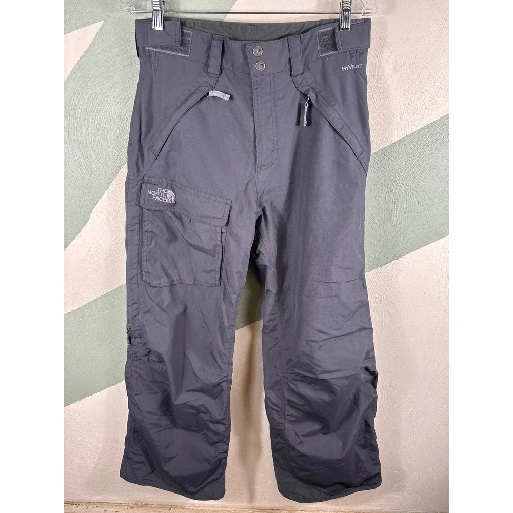 The North Face HyVent Men's Small Gray Waterproof Snowboard Cargo Ski‎ Pants